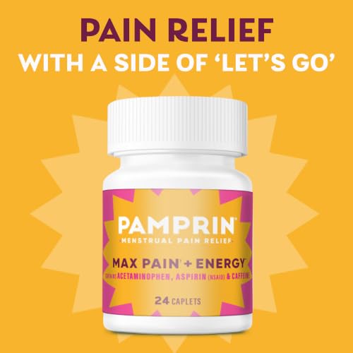 Pamprin Max Pain + Energy – 24 Kaplet, Adet Krampları ve Yorgunluk