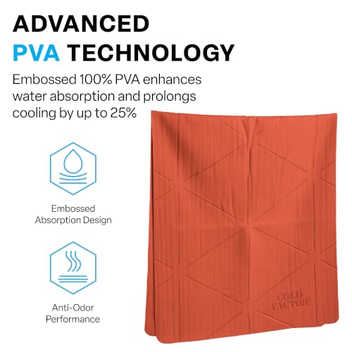 Instant PVA Cooling Towels, Cooling Neck Wraps, Gray, 1 Pack | 5 Hours of Cooling, UPF 50+, Soft Cooling Towels for Neck and Face, Machine Washable, Ideal for Sports & Workouts, 13"x29.5"