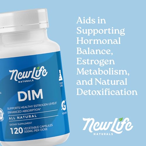 NewLife Naturals DIM Supplement - Hormone Balance for Women & Men, 60 Count