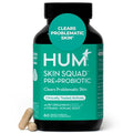 HUM Skin Squad Probiotic & Prebiotic, Skin & Gut Health Support, 60 Count