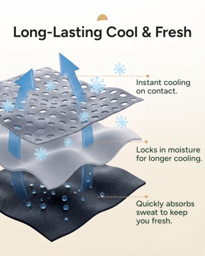 Cooling Hoodie Towel for Neck and Face，Sun Protection & Instant Cooling，Cool Towels for Hot Weather，Soft Breathable Towel for Sports, Gym, Workout, Camping & Cycling, Blue, 1 Pack