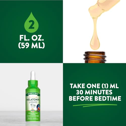 Nature's Truth Melatonin Liquid | 10 mg