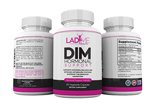 DIM Supplement for Women 150mg - Hormone Balance Support Complex by LadyMe (60 Capsules)