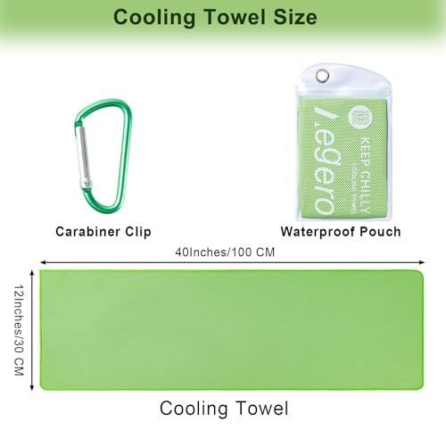 4Pack Cooling Towel 40"x12" Cooling Neck Wraps,Soft Breathable ChillyTowel | IceTowel, Microfiber Towels for Yoga, RunninGym, Camping, Fitness, Workout & More Activities