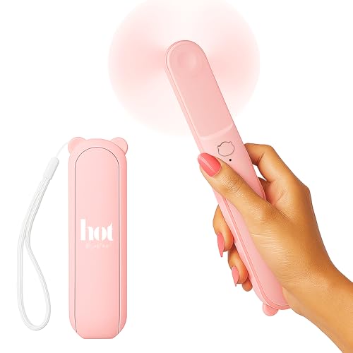 Hot Flash Relief Fan for Women – Portable Stylish Mini Fan for Menopause, Perimenopause, Night Sweats – USB Rechargeable, Quiet, Portable Cooling Device for Purse, Travel, Summer, Gifts, Festivals