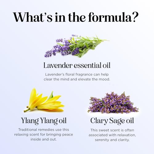 Sleep Essential Oil Blend for Diffuser - Dream Essential Oils for Diffusers Aromatherapy and Relaxation with Clary Sage Ylang-Ylang Roman Chamomile and Lavender for Sleep Time Support (1 Fl Oz)