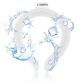 Neck Cooler Ice Cold Ring,Wearable Neck Cooling Tube for Heat and Hot Weather, Ice Collar for Outdoor Workers, Sports, Relief from Hot Flashes Or Fever, Reusable Body Cool Wraps (White)