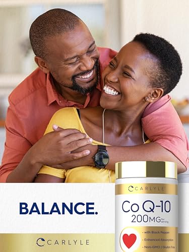 Carlyle CoQ10 200mg Softgels | 60 Count | with Black Pepper