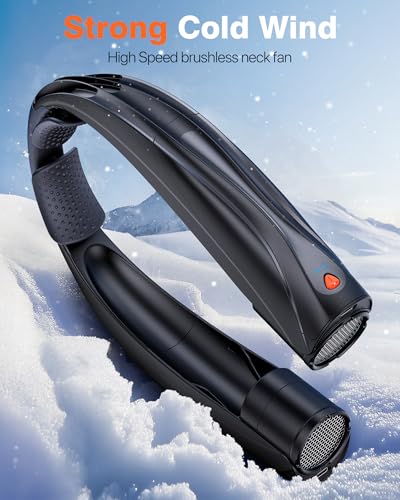 Portable Neck Fan, 6000mAh Personal Fan, 360° Cooling Rechargeable Wearable Fan, 6 Speeds Adjustable Hands-Free Fans for Travel, Outdoor, Office, Ideal Summer Gifts