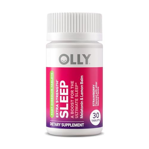OLLY Extra Strength Sleep Fast Dissolve Tablets, 5mg Melatonin - 30ct