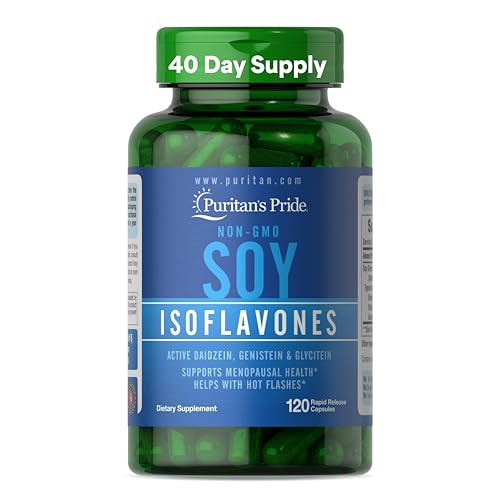Puritan's Pride Non-GMO Soy Isoflavones 750mg, 120 Rapid Release Capsules