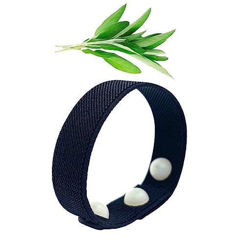 AcuBalance Cooling Hot Flash Bracelet for Menopause | Night Sweats & Sleep Aid, Emotional Support, Acupressure Wristband, Knit Elastic Slip-On Band, Clary Sage Aromatherapy