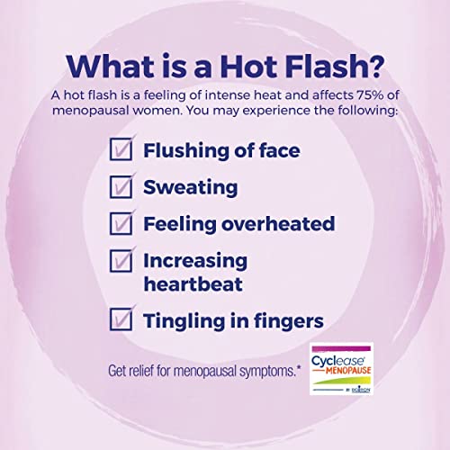 Boiron Cyclease Menopause for Relief from Hot Flashes, Mood Changes, Night Sweats, and Irritability - 120 Count (2 Pack of 60) | For Hot Flashes, Mood Changes, Night Sweats, and Irritability. Size: 120 Count (2 Pack of 60).