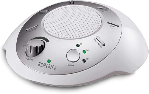 Homedics SoundSleep Beyaz Gürültü Ses Makinesi, Gümüş