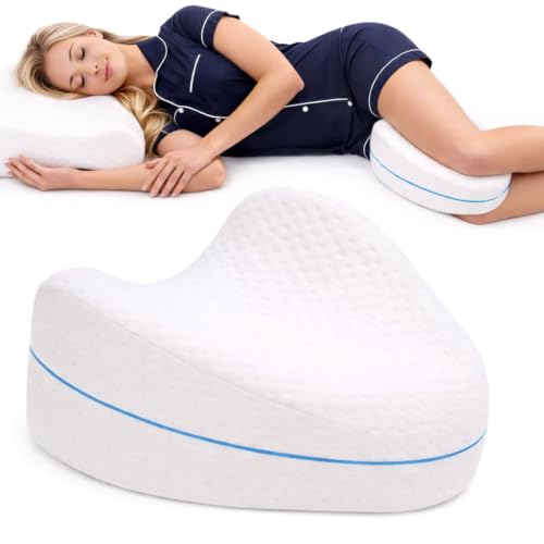 Contour Legacy Leg & Knee Foam Support Pillow for Side Sleepers Soothing Relief for Back, Hips, Knees, Joints, Nerves & Muscles
