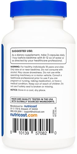 Nutricost Sleep Aid Complex 1330mg Serving (90 Capsules) - 30 Servings