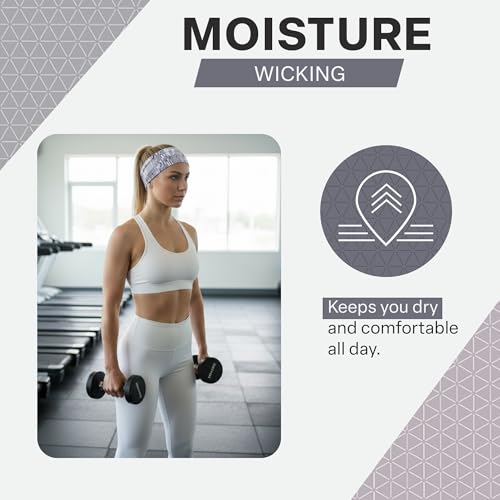 Cooling Headband for Women and Men – UPF 50+ Advanced Evaporative Comfort, Instant Cooling Sweatband for Outdoor Sports, Fitness, Yoga, Hiking, Running, and Workout