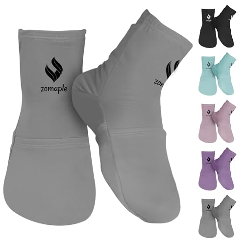 Zomaple Cold Therapy Socks for Feet with 2 Reusable Gel Ice Packs, Cooling Socks for Hot Feet & Swelling Relief, Adjustable Compression Ice Pack Wrap for Plantar Fasciitis, Neuropathy & Foot Pain