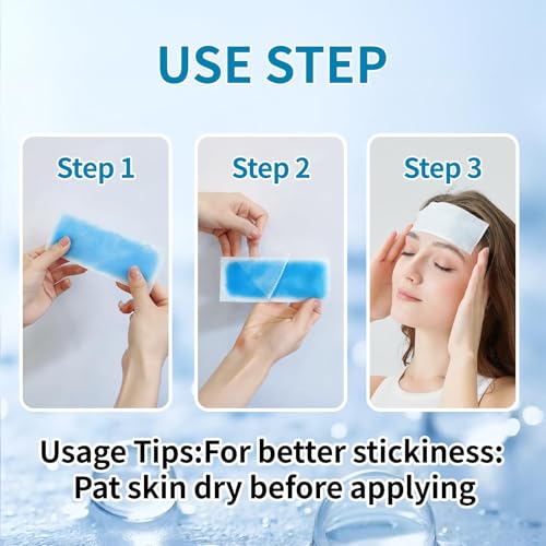 30 Pack Instant Cooling Ice Packs for Outdoor Activities Summer Heat Relief - Large Disposable Cooling Patches for Neck Body, Camping Hiking Sports, Instant Temperature Drop