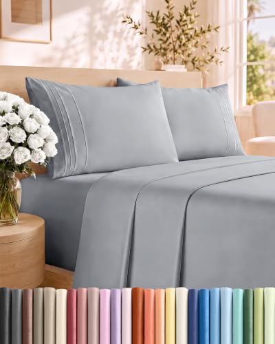 King Size 4 Parça Nevresim Takımı - Nefes Alabilen ve Serinletici Nevresimler - Çelik Mavisi