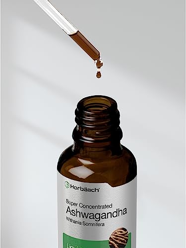 Horbäach Ashwagandha Liquid Drops | 2 Fl Oz | Tincture Root Extract
