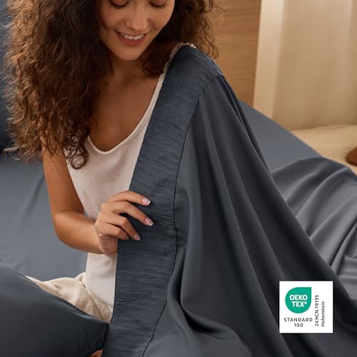 Bedsure Queen Sheet Set - 4 Pieces Soft, Breathable, Cooling Bed Sheets