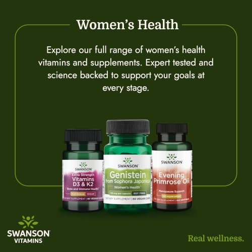 Swanson Soy-Free Genistein Supplement, 125 mg, 60 Vegan Capsules