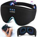 LC-dolida Uyku Kulaklıkları, 3D Uyku Maskesi Bluetooth Kablosuz Müzik Göz Maskesi, Yan Yatanlar İçin Uyku Kulaklıkları, Bluetooth Kulaklıklı Uyku Maskesi, Ultra İnce Stereo Hoparlörler Uyku İçin Mükemmel