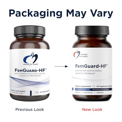 Designs for Health FemGuard-HF - Help Diminish Mild Menopause Hot Flashes - Peri & Menopause Supplements for Women to Support Healthy Aging, Hormonal Balance & Bone Health (60 Capsules)