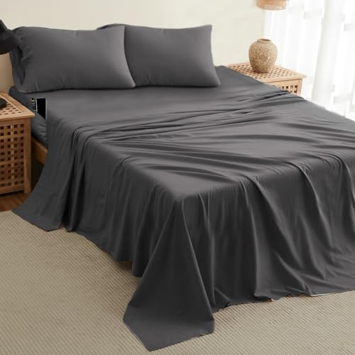 DREAMCARE Queen Sheet Set - Queen - Extra Deep - Gray
