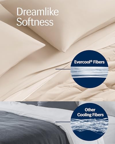 REST® Evercool® Cooling Comforter Blanket for Hot Sleepers, King/Cali King | All-season bedding to keep cool, reversible cool-to-touch fabric for night sweats, breathable, lightweight, machine washable