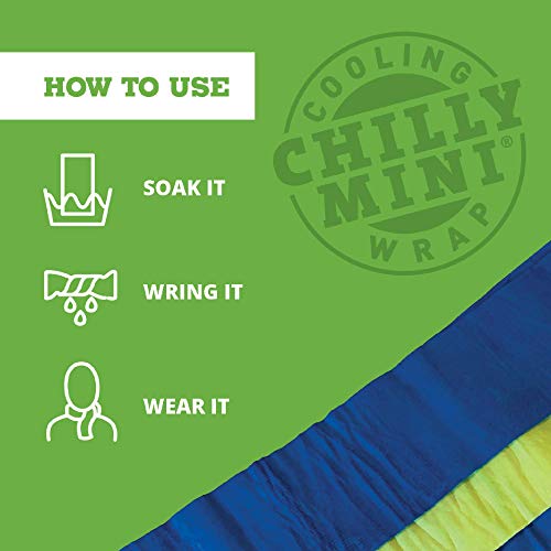 FROGG TOGGS Chilly Mini Cooling Neck Towel, 6 Pack | Evaporative technology continues cooling for hours, reusable design, machine washable