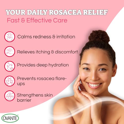 Facial Redness Cream for Men & Women with Rosacea - 0.5 oz