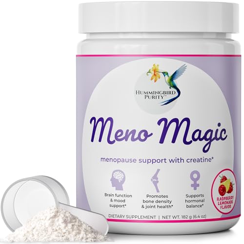 Meno Magic Menopause Support Drink Mix | 8-in-1 Hormone Balance for Hot Flashes, Night Sweats, Mood | Creatine + Herbal & Vitamin Blend | Energy, Metabolism, Muscle Support | 30 Servings