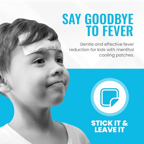 Cooling Patch for Kids & Adult - 8 Hours Cooling Comfort, 15 Pack | Non-Medicated Cold Patches with Skin-Friendly Materials, Cut-to-Fit Design, FSA-HSA Eligible, Portable and Ready to Use