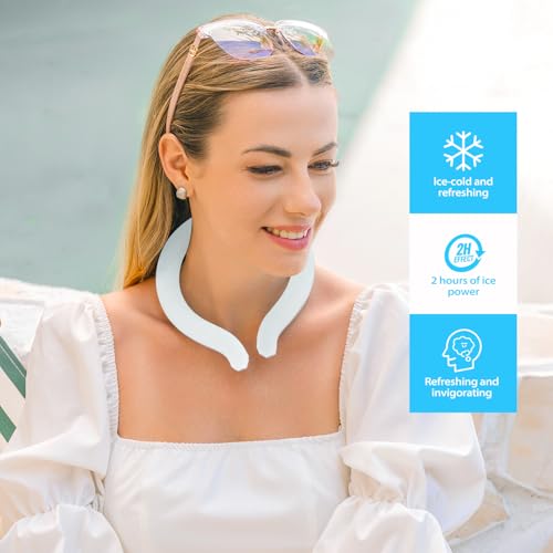 Neck CoolingTube with Insulated Bag, Reusable Neck Coolers Wearable Body Cooling Products for Hot Weather in Summer