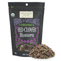 Frontier Co-op Organic Whole Red Clover Blossoms, 0.71oz - Fragrant, Natural and Versatile for Garnishes and Red Clover Tea - Kosher, Non-Irradiated