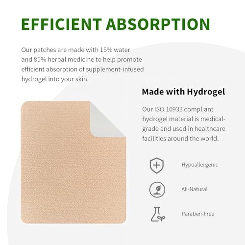 Menopause Relief Patches Therapy Patches Natural Hot Flash Patch for Sleeping Aid & Restful Nights-Relieves Hot Flashes, Dryness, Excessive Sweating-Menopause Support-Estrogen Free(8 Count)