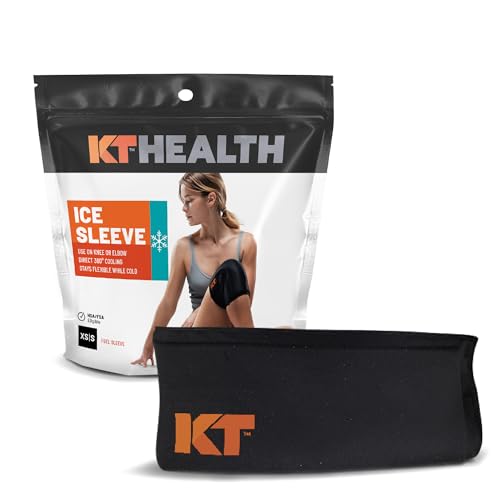KT Health, Size XS/S, Ice Sleeve and Universal Bag, Direct 360 Degree Cooling and Compression