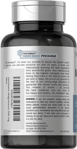 Horbäach Magnesium 500mg | 180 Caplets