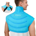 Comfytemp Large Ice Pack for Neck Shoulders Upper Back Pain Relief | FSA Eligible HSA, Reusable Gel Ice Pack Hot Cold Compress Recovery for Neck Shoulder Upper Back, Rotator Cuff (Large, Blue)
