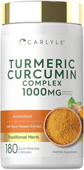 Carlyle Turmeric Curcumin with Black Pepper | 180 Capsules