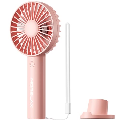 Jancane Handheld Fan, Portable Fan, 4000mAh Rechargeable Personal Fan, 10H Battery, Strong Wind, Small & Powerful, Cute Design for Travel, Makeup, Girls Women Summer Travel Essential Gift