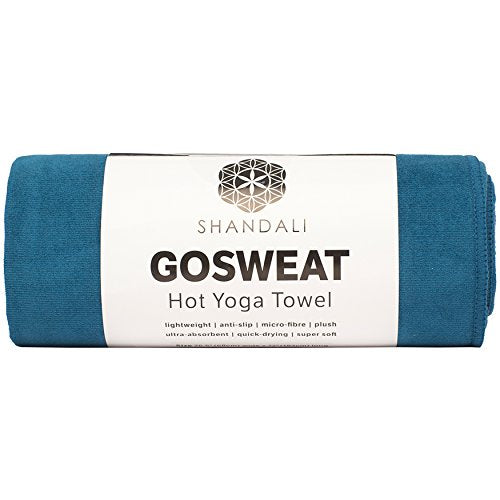 GoSweat Non-Slip Hot Yoga Towel with Super-Absorbent Soft Suede Microfiber in Many Colors, for Bikram Pilates and Yoga Mats.