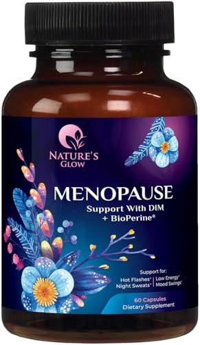 Menopause Supplements for Women - Natural Hormone Support with DIM, BioPerine & Broccoli Extract - Menopause Relief and Balance Antioxidant, for Hot Flashes and Night Sweats Support - 60 Capsules