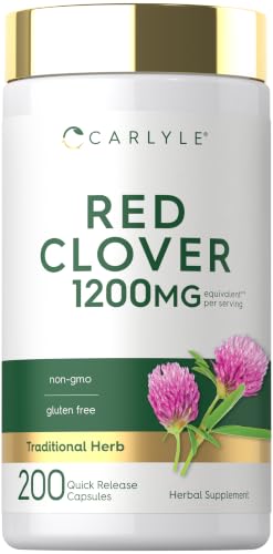 Carlyle Red Clover Capsules | 200 Count | Trifolium Pratense