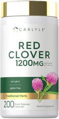 Carlyle Red Clover Capsules | 200 Count | Trifolium Pratense