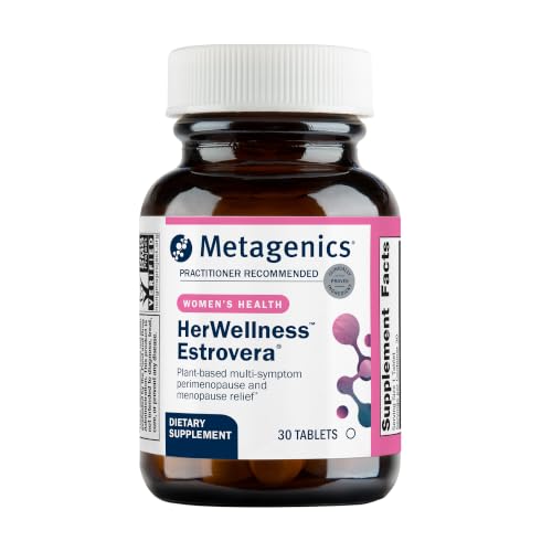 Metagenics Estrovera, Menopausal Comfort Support, 30 Tablets | Menopausal Comfort Supplement, Clinically Studied ERr 731 Rhubarb Extract, Supports Menopausal Symptom Relief, Vegetarian