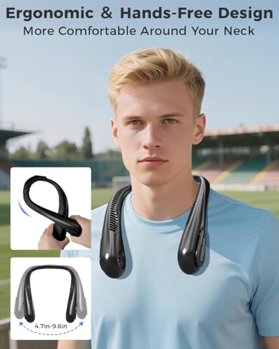 Portable Bladeless Neck Fan, Valentines Day Gifts for Him, Birthday Gifts for Men Women Father's Mother's Day, Wearable Cooling Fan Rechargeable for Camping Travel Beach Golf Cruise Essentials 2026