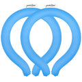2 Pack Neck CoolingTube, Reusable Ice Coolers Wearable BodyCooling Products, Neck Coolers for HotWeather(Blue*2)